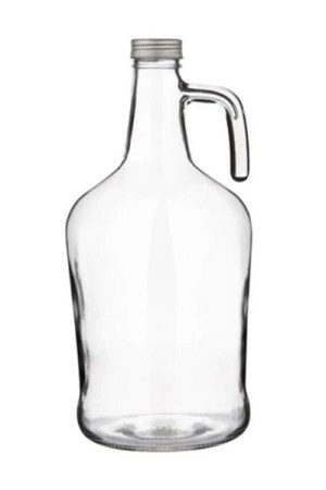 3 Litre Saplı Zeytinyağı Şişesi Galon Cam Sirke Turşu Şalgam Şişesi