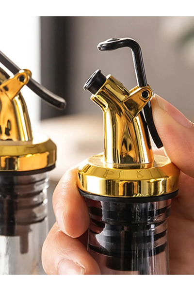 Gold Damlatmaz Yağlık Yağdanlık Tıpası Kapaklı Şişe Ucu Servis Aparatı