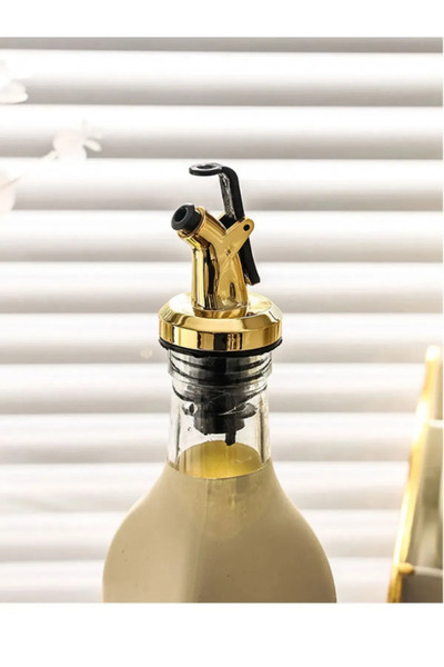 Gold Damlatmaz Yağlık Yağdanlık Tıpası Kapaklı Şişe Ucu Servis Aparatı